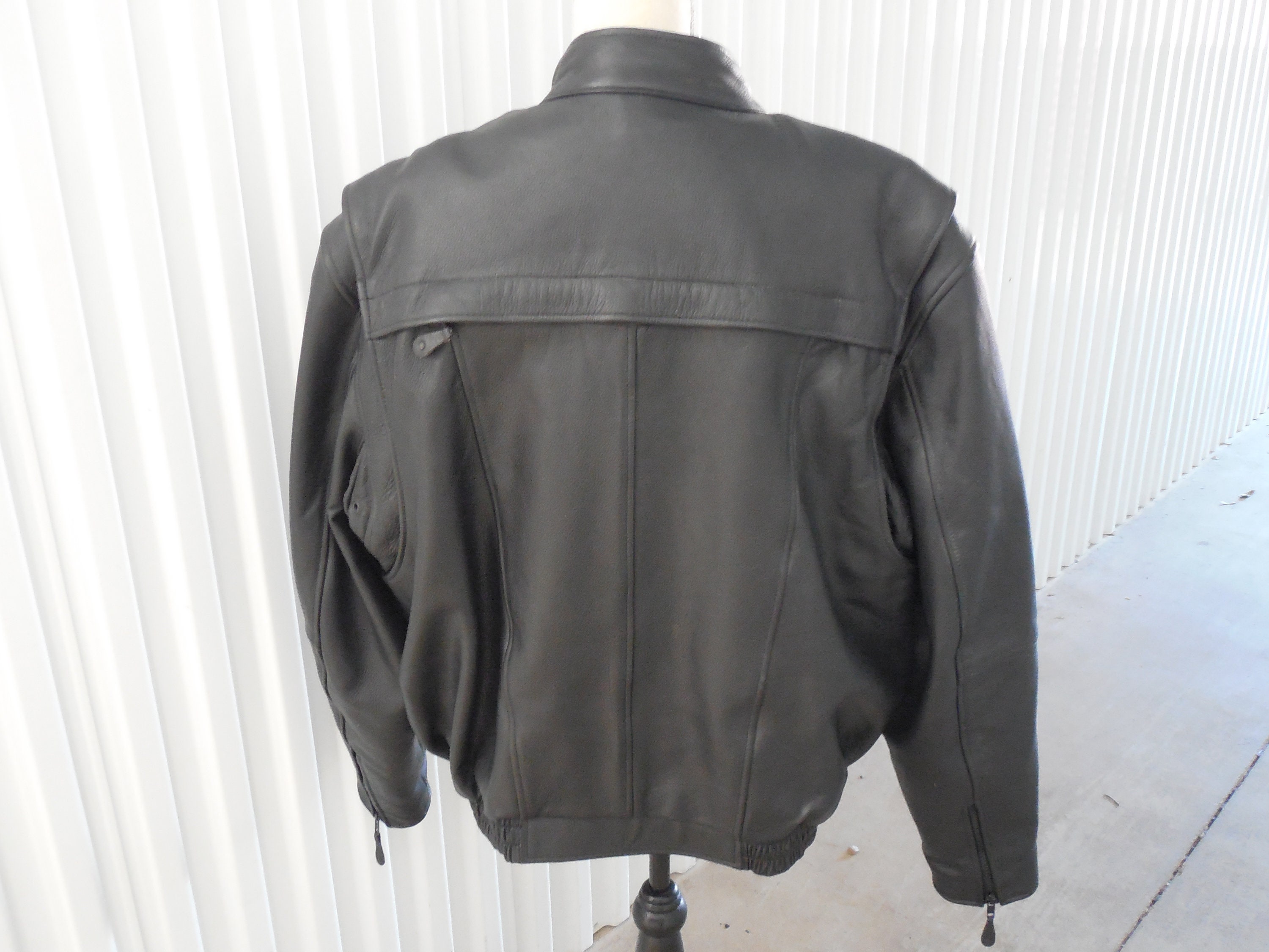 FIRST Classic Leather Gear Motorcycle Biker Jacket Coat Size | Etsy