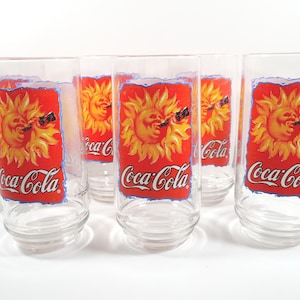 90s Coke Glasses - Etsy