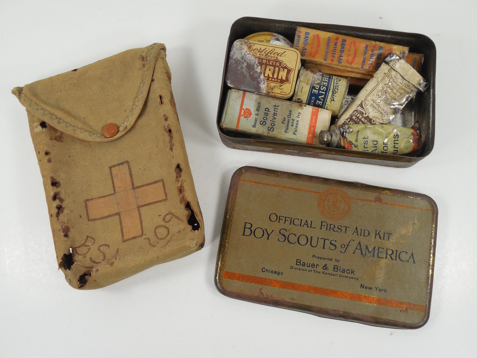 1930s Official First Aid Kit Boy Scouts Of America By Bauer Etsy