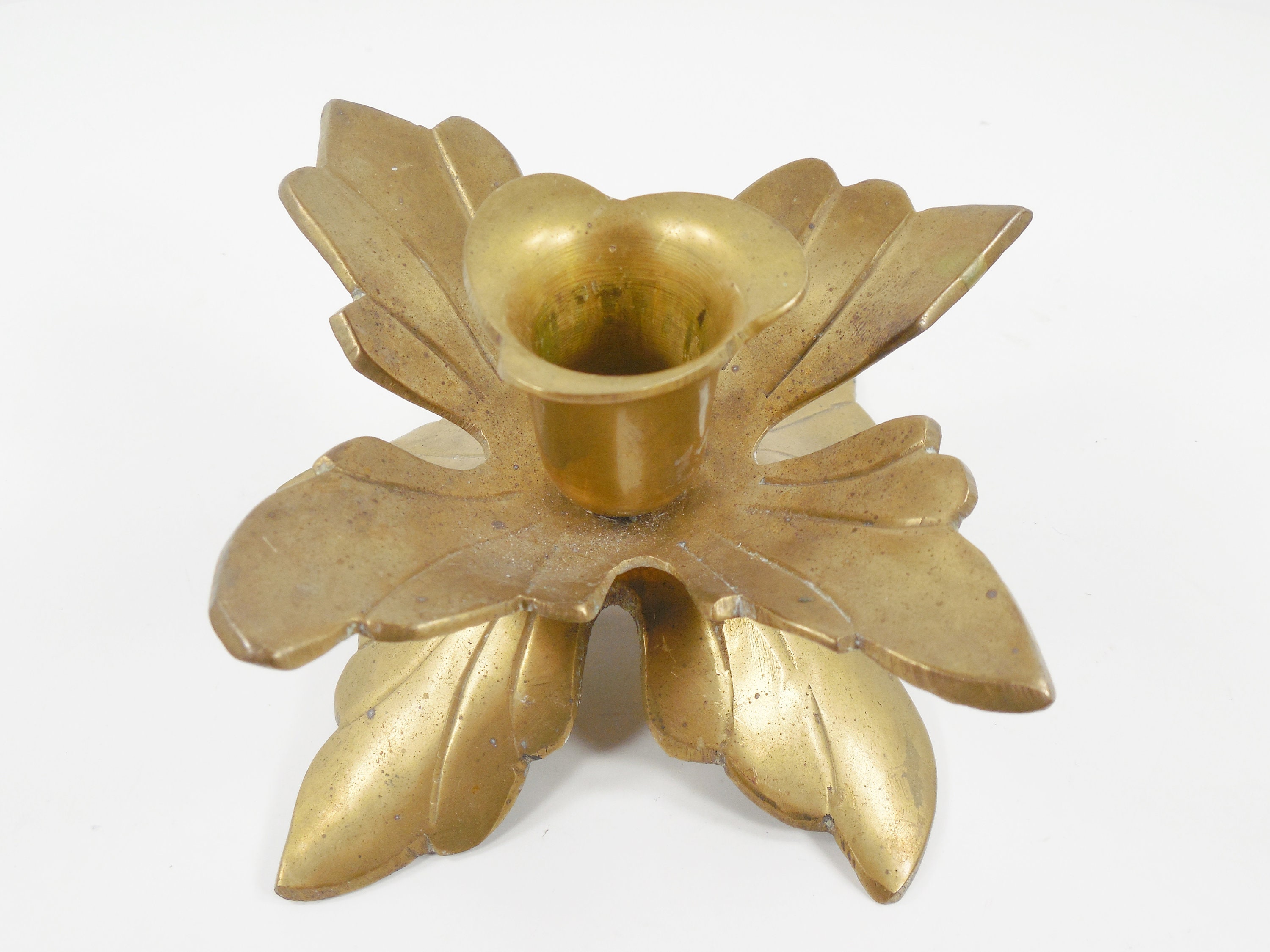 Brass Peacock And Flower Tapered Candle Candlestick Holders Etsy