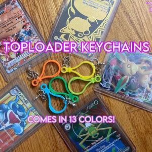 Trading Card Toploader Keychains (Multiple color options!)