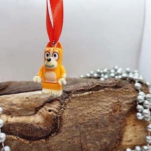 Novelty brick santa clause Christmas decoration fun gift name festive unique tree ornament stocking filler boys girls his hers blue dog dad