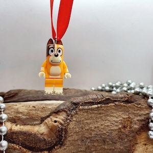 Novelty brick santa clause Christmas decoration fun gift name festive unique tree ornament stocking filler boys girls his hers blue dog MUM