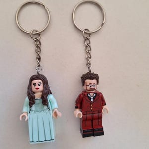 Custom minifiguur, maak een sleutelhanger van jezelf, familiebruid of bruidegom casual vriendje vriendinnetje, leuk verjaardagscadeau