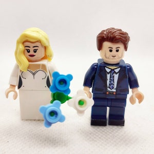 Custom design your OWN, WHITE build it OR ready made funny joke brick wedding cake topper Personalised lgbtqia2s bride groom cute arch diy image 5