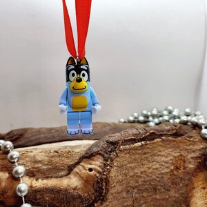 Nieuwigheid baksteen kerstman kerstversiering leuk cadeau naam feestelijk uniek boomornament kous vuller jongens meisjes zijn hare blauwe hond papa