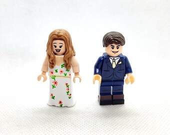 Custom design your OWN, mini people cake topper funny joke brick wedding Personalised lgbtqia2s+ bride groom cute arch diy personalised