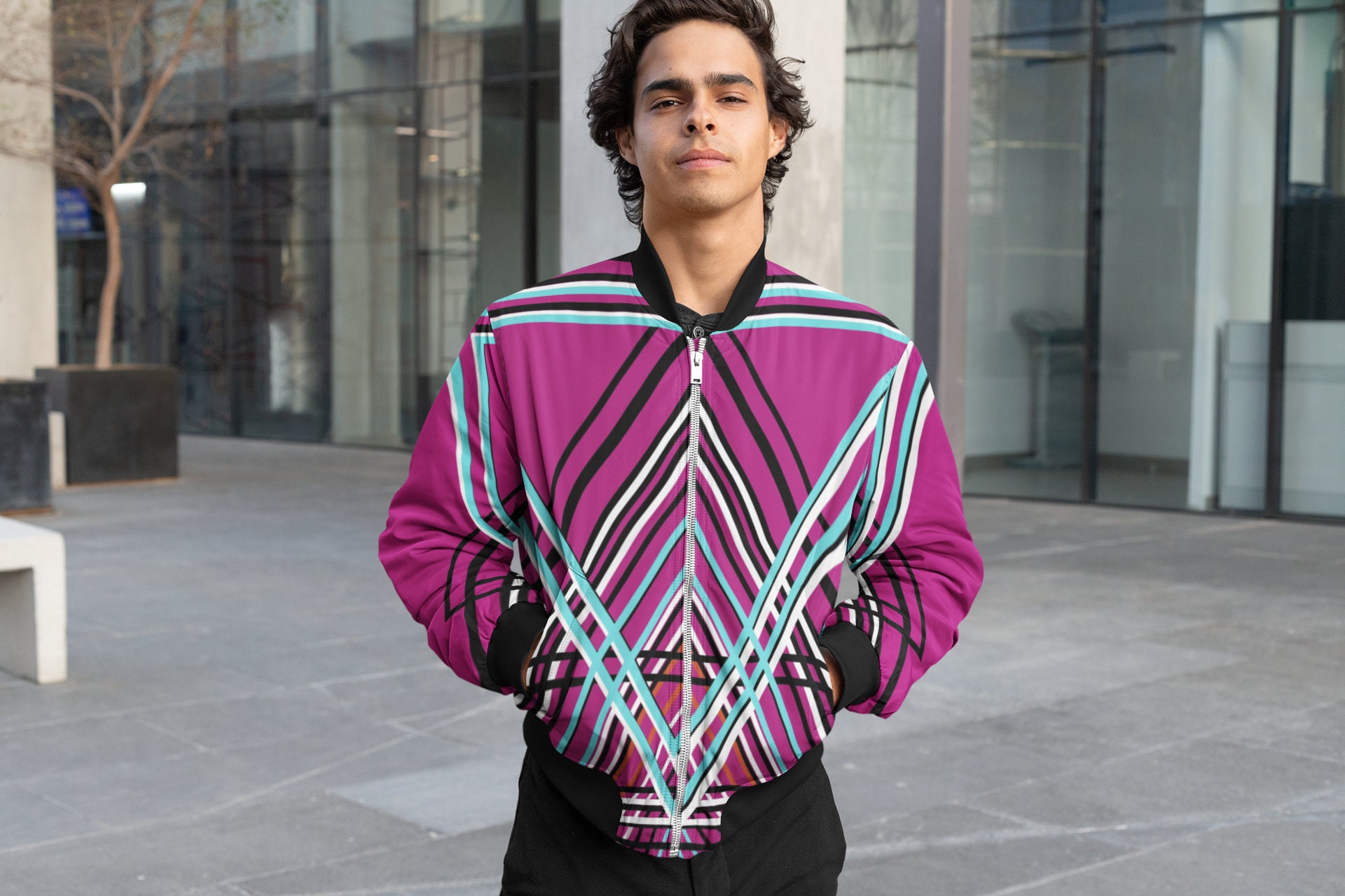 bomber jacket 80s style