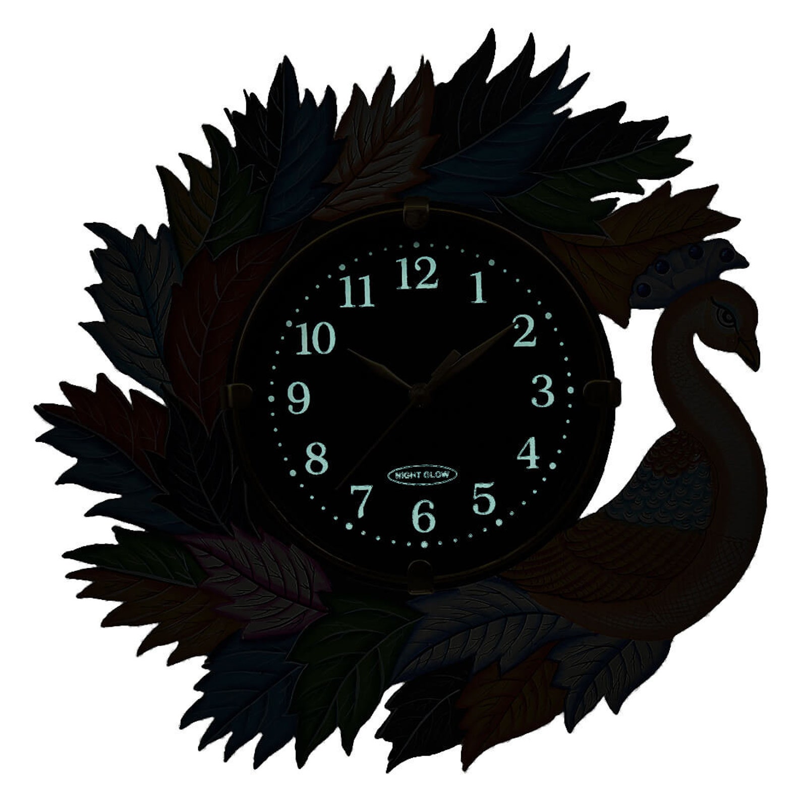 KabirartIndia Peacock Wall Clock Etsy