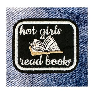 Hot Girls Read Books Script Book Patch (1 Patch)