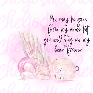 Memorial de menina, asas de menina, menino, deus, arquivo de sublimação digital, PNG, download digital, sublimação PNG, camiseta, caneca, impressão