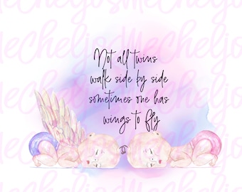 Baby boy twins memorial, baby girl wings ,god, digital sublimation file, PNG, digital download, sublimation PNG, tshirt, mug, printing