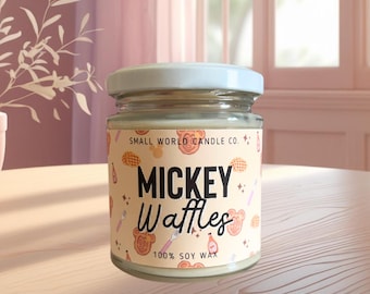 Mickey Waffles 8oz soy candle