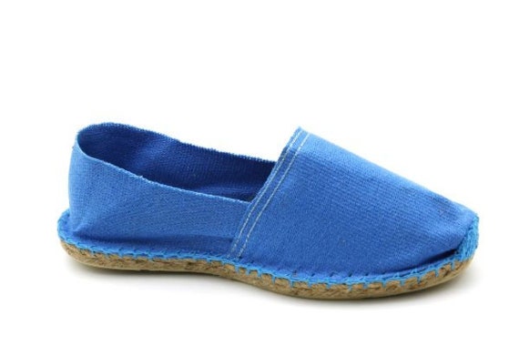 Espadrilles Unies Turquoise Made in France France
