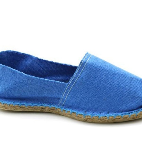 Espadrilles Unies Turquoise - Made in France