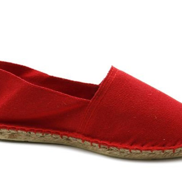 Espadrilles Unies Rouge - Made in France