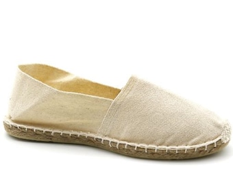 Plain Ecru espadrilles - Made in France