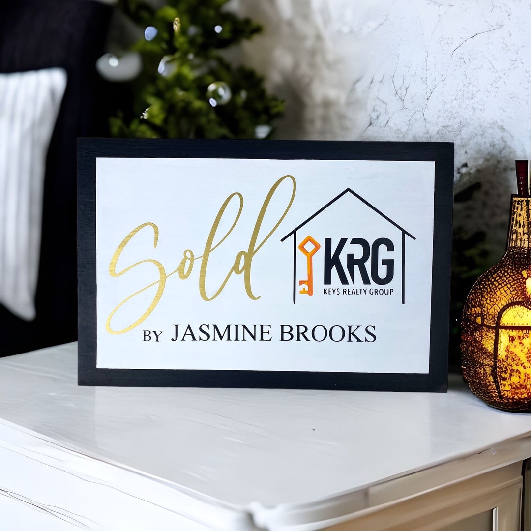 Realtor Sold Sign - Sold by Closing Sign - Closing Photo Prop for ...