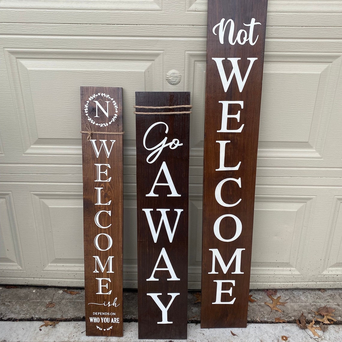 Not Welcome Porch Sign, Funny Antisocial Sign, Go Away, No Soliciting ...