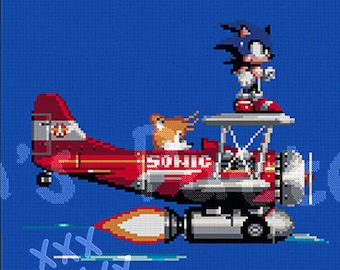 Sonic & Tails | Cross Stitch Pattern [instant download PDF]
