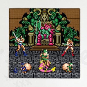 Golden Ax Cross Stitch Pattern: SEGA Mega Drive Pixel Art PDF