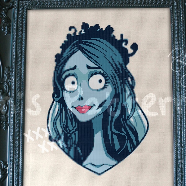 Corpse Bride's Emily | Cross Stitch Pattern [instant download PDF]