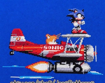 Sonic & Tails Cross Stitch Pattern: SEGA Pixel Art PDF