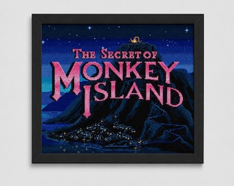 The Secret of Monkey Island | Cross Stitch Pattern [instant download PDF]
