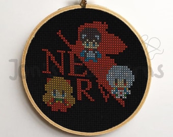 Evangelion - NERV | Cross Stitch Pattern [instant download PDF]