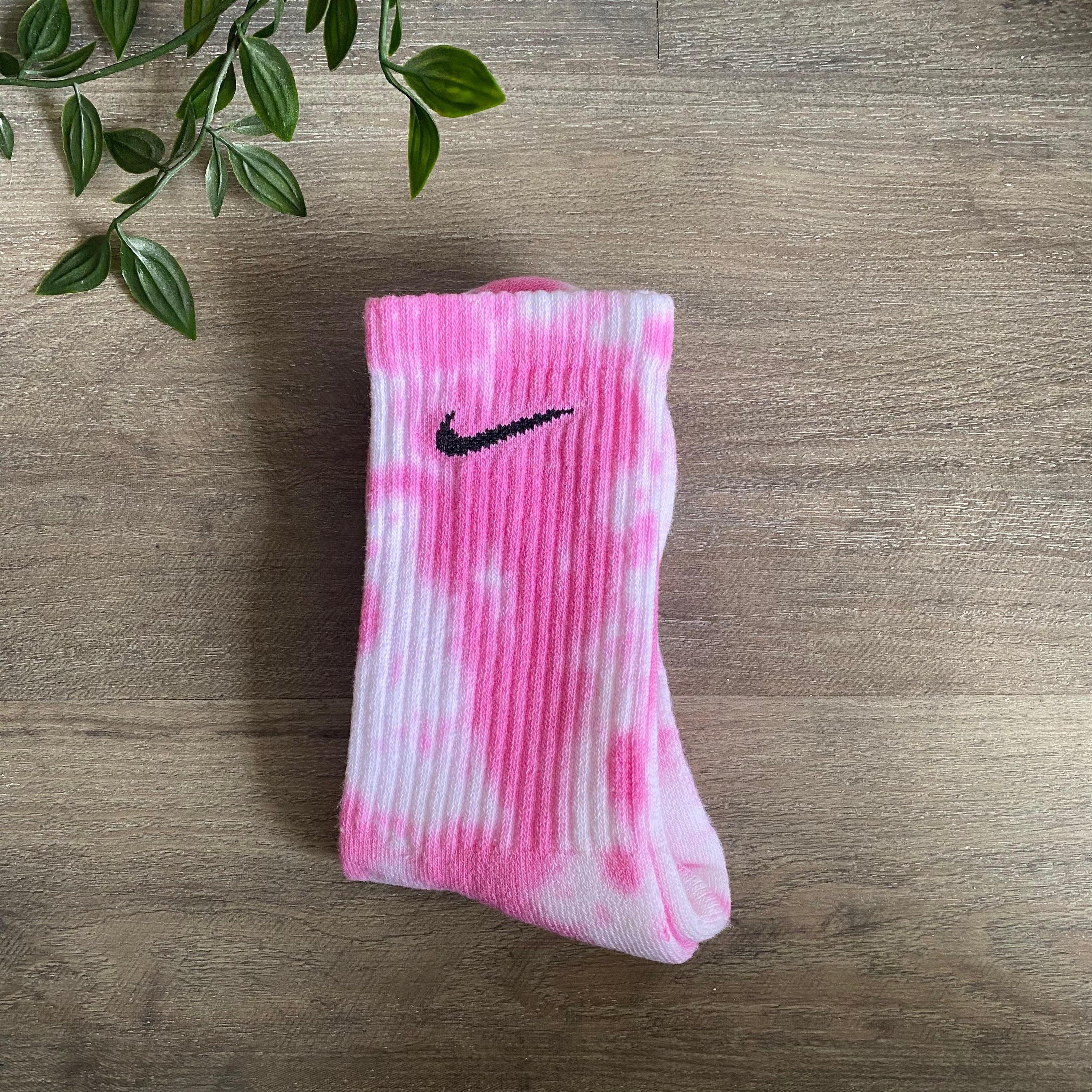 Nike Socks Pink Tie Dye Etsy