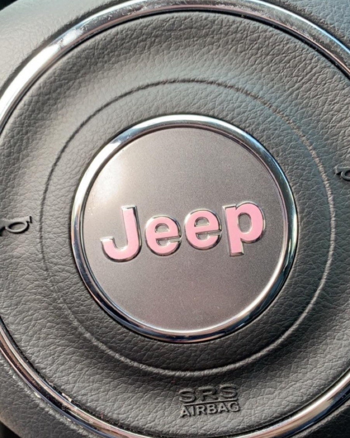 JK 20072018 Jeep Wrangler Steering wheel emblem letter Etsy