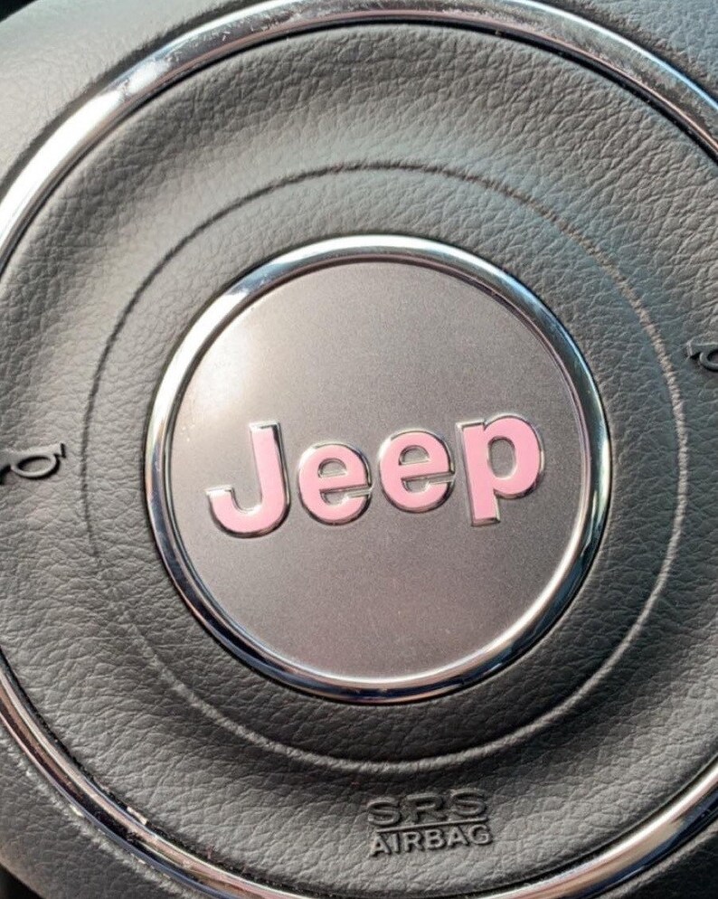 JK 2007-2018 Jeep Wrangler Steering wheel emblem letter | Etsy
