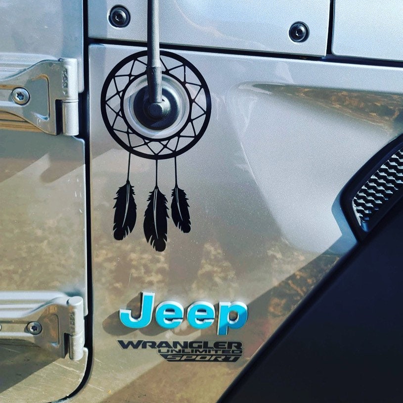 Antenna Jeep dream catcher decal Etsy