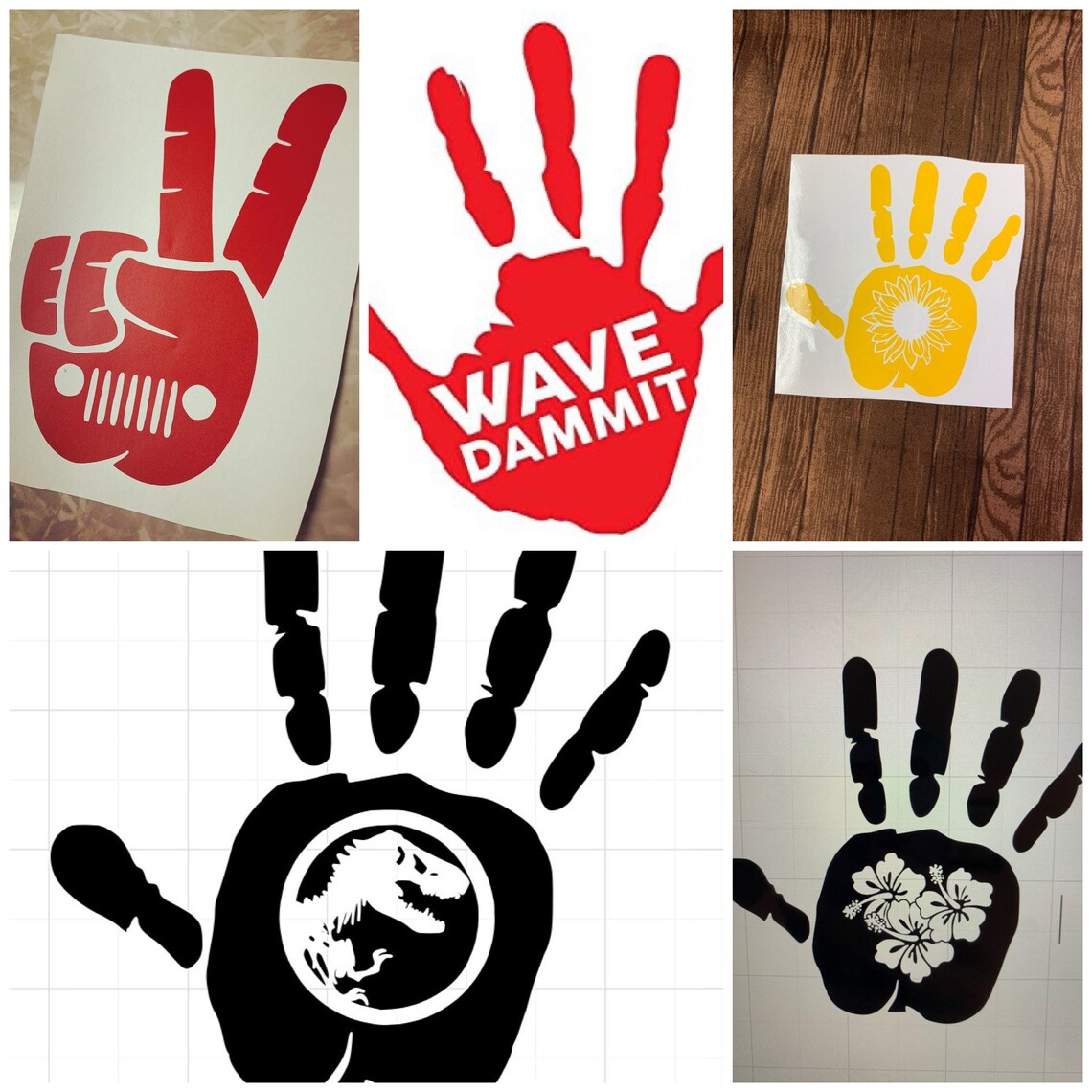 Jeep Wave Decals Etsy