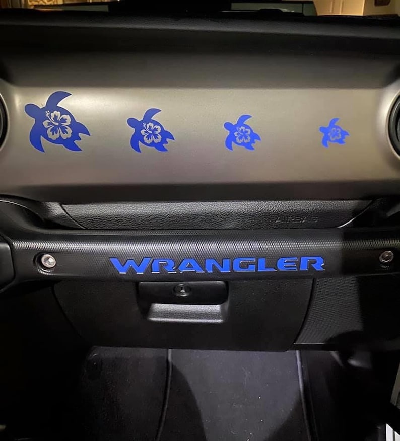 Jeep Wrangler JL Dash Handle Grab Bar Decal Etsy