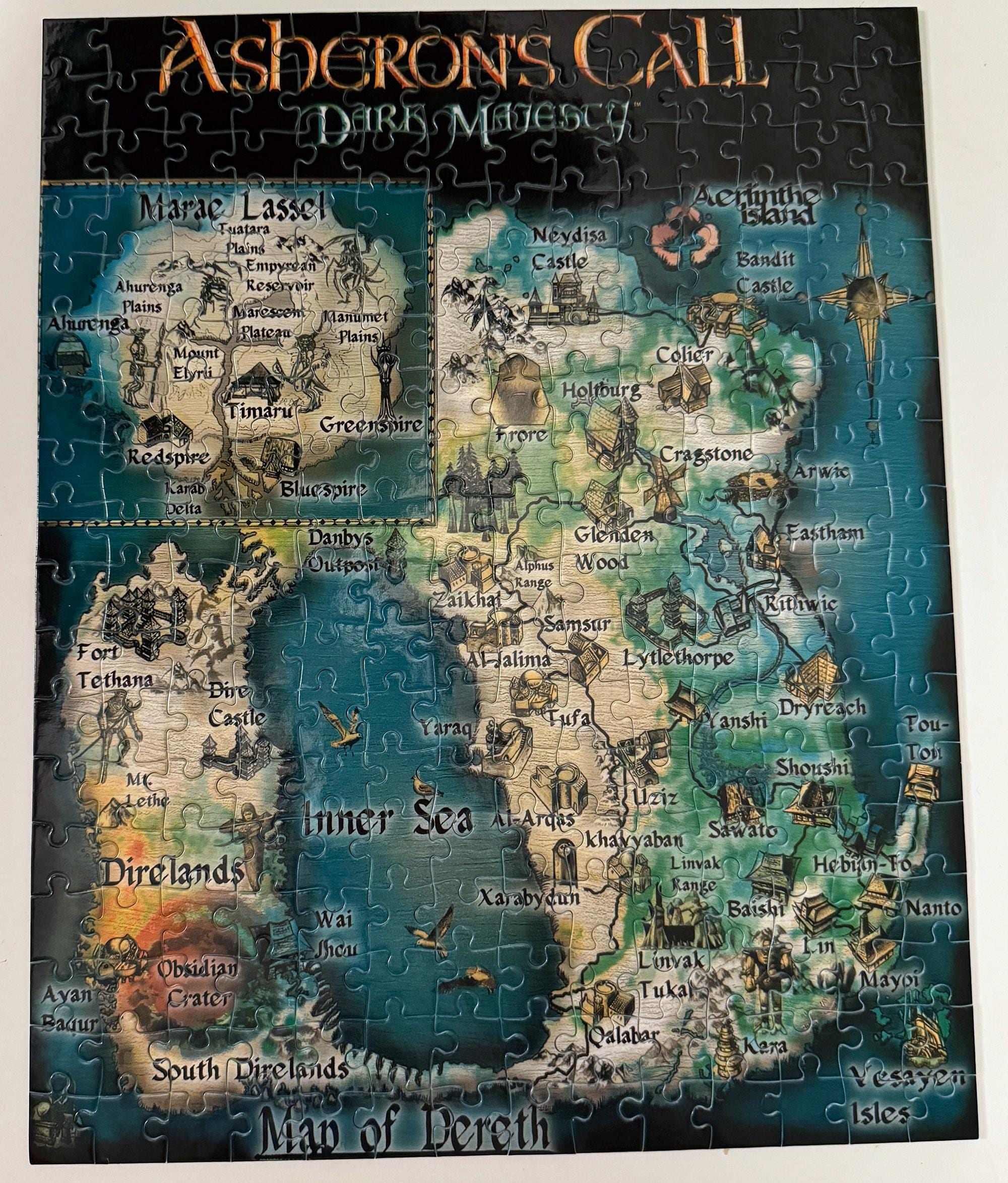 Asheron's Call Puzzle Map: 252-piece Dereth Island Jigsaw - Etsy