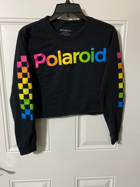 polaroid shirt crop top