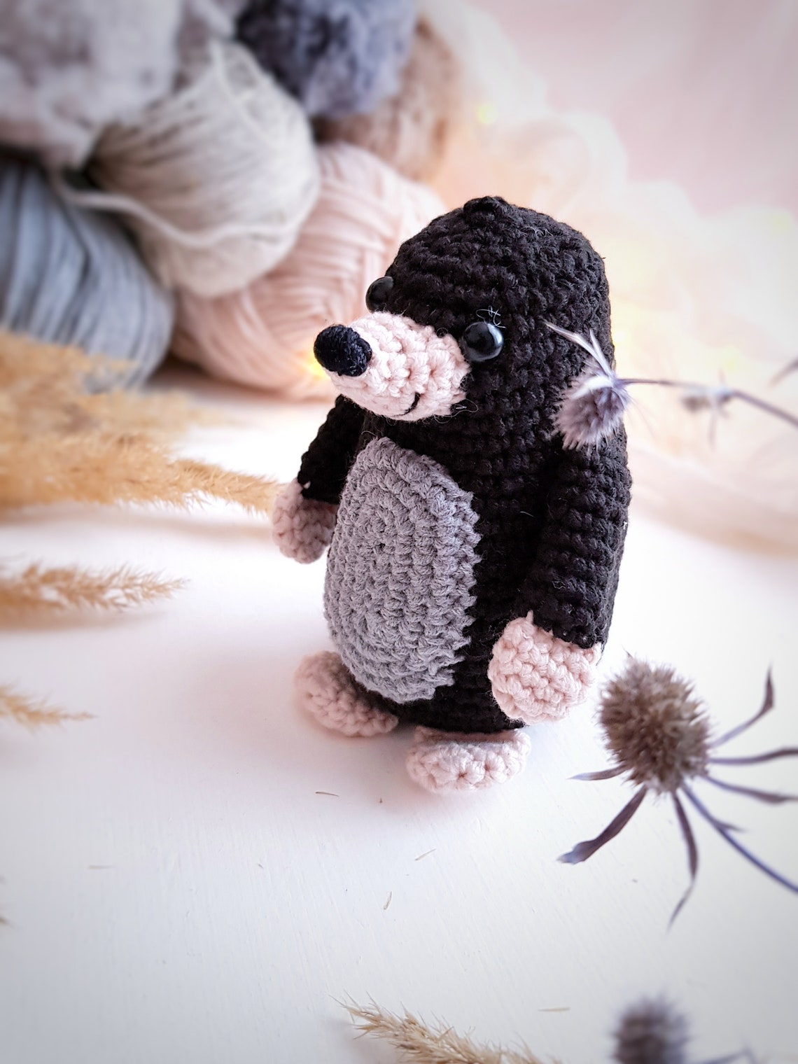 Amigurumi mole crochet pattern only in PDF format in | Etsy