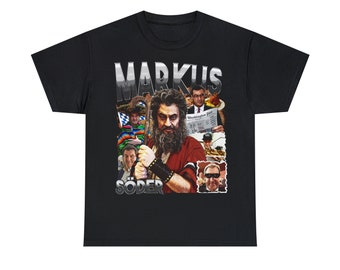 Markus Söder 90er Rap-Style Bootleg T-Shirt - Oversized Politik Merch