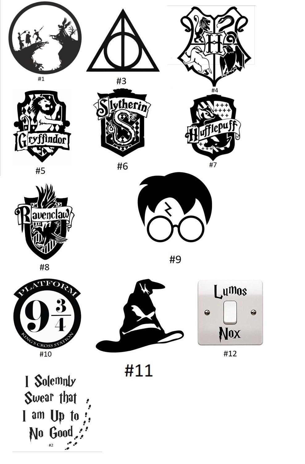 Harry Potter Vinyl Decal Sticker for Car/Laptop/Phone/Wall Etsy