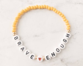 personalized jewelry brave girl Brave girl personalized bracelet brave bracelet
