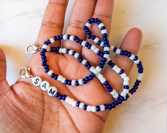 Red White /& Black School Spirit Mask Chain