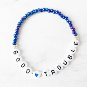 Good Trouble Bracelet | Go High Bracelet | Dissent Bracelet | Persist Bracelet | RBG Bracelet | Michelle Obama | John Lewis