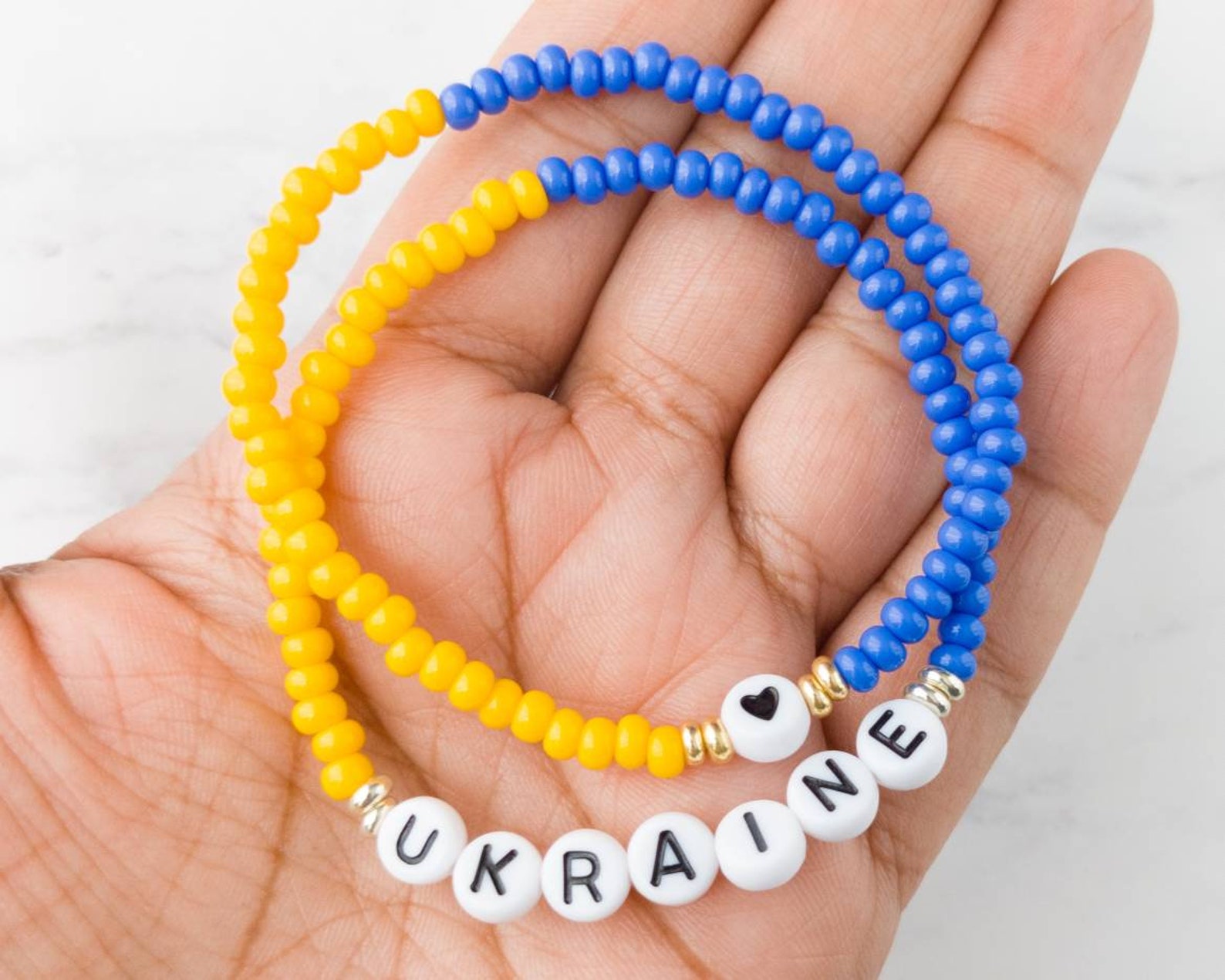 100 of Profits Donated to Support Ukraine Bracelet Ukraine Etsy