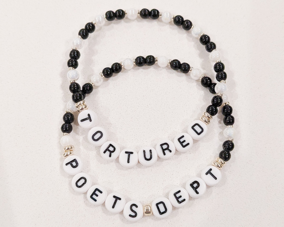 The Tortured Poets Department Bracelet Set Taylor Swift Tortured Poets Dept Bracelet Swiftie New