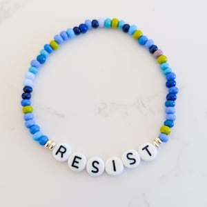 Resist Bracelet | Voted for Kamala Harris Bracelet | Vote Blue Bracelet