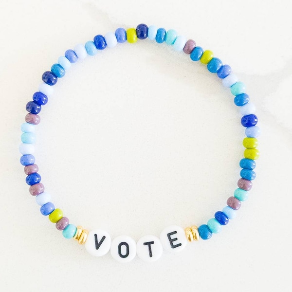 Vote Bracelet | Vote Blue Bracelet | Vote Democrat Bracelet | Election Bracelet