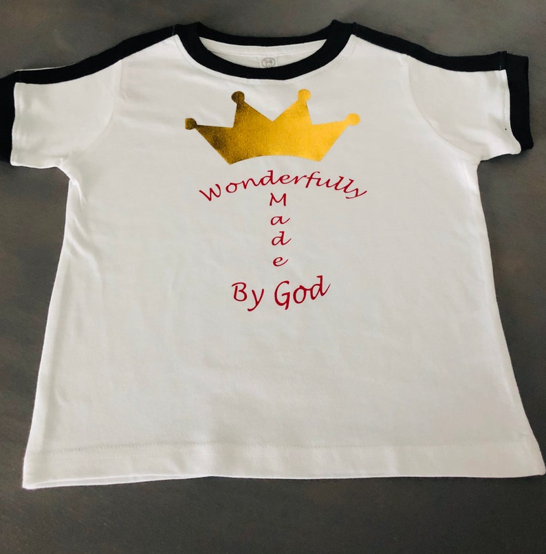 Wonderfully made by god crown onesie