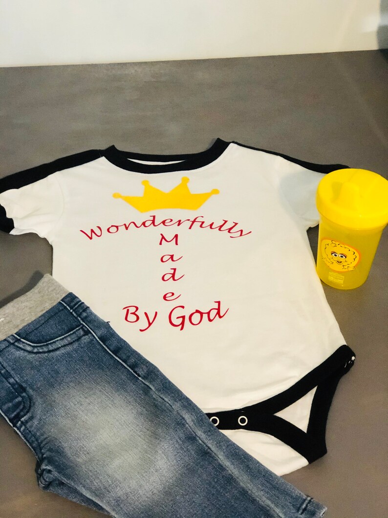 Wonderfully made by god crown onesie