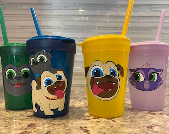 Taza infantil personalizada inspirada en Puppy Dog Pals
